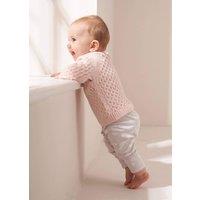 Truly Blush Baby Textured Jumper in Pale Pink | Size: 0-3 m