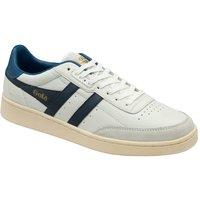 Gola Classics Men's 'Contact Leather' Lace-Up Trainers in White | Size: 7