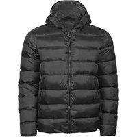 TEE JAYS Men's Lite Hooded Jacket in Black | Size: Large