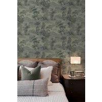 Boutique Shibui Forest Laurel Wallpaper in Green | Size: 10000mm x 520mm