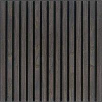 Fuse Acoustic Wall Panels Fuse Acoustic Wooden Slatted Wall Panel in Charcoal Oak