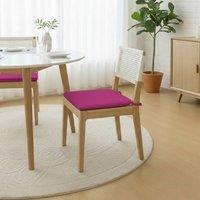 Snug City Foam Seat Pad with Ties Chair Cushion for Dining, Kitchen Seating in Purple