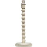 First Choice Lighting Bobbin - Ivory Table Lamp Base in White