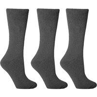 simpa Men's Heat Insulation Socks 2.4 tog Size 6-11 Triple Pack in Grey