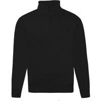 Russell Men's Authentic Quarter Zip Sweatshirt in Black | Size: Medium