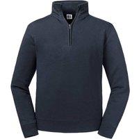 Russell Men's Authentic Quarter Zip Sweatshirt in Navy | Size: Medium