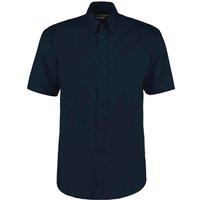 Kustom Kit Men's Oxford Classic Short-Sleeved Shirt in Dark Navy | Size: 16 inches