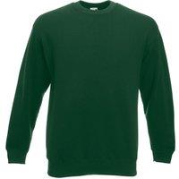 Fruit of the Loom Men's Classic 80 20 Set-in Sweatshirt in Bottle Green | Size: XL