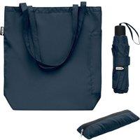 MidOcean Men's Seattle RPET Folding Umbrella Set in Blue