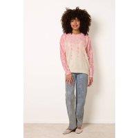Blue Vanilla Women's Pink Long Sleeve Round Neck Jumper | Size: S/M