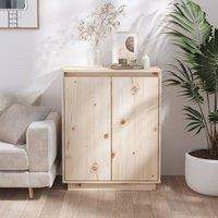 Berkfield Home Sideboard 60x34x75 cm Solid Wood Pine in Brown | Size: 60 x 34 x 75 cm