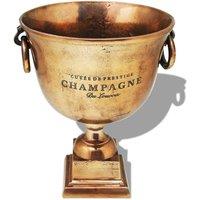Berkfield Home Trophy Cup Champagne Cooler Copper Brown