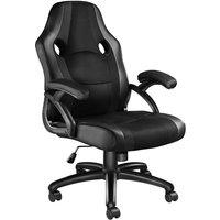 tectake Gaming Chair Benny - Ergonomic Shape, Comfortable Padding in Black