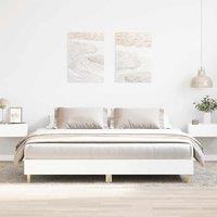 Berkfield Home Bed Frame without Mattress White 160x200cm Engineered Wood | Size: 160x200 cm