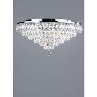 BHS Lighting Elsa Flush Ceiling Light in Silver