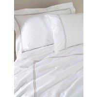 Truly White Satin Stitch Duvet Cover | Size: King
