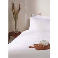 Truly White Satin Stitch Bamboo Duvet Cover | Size: Super King