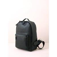 Truly Leather Unisex Backpack in Black