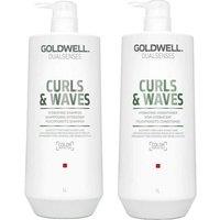 Goldwell Dualsenses Curls & Waves Shampoo Conditioner Duo in White