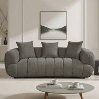 Artemis Home Claremont soft fabric 3 seat sofa in Dark Grey | Size: 3 Seater