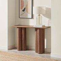 FurnitureboxUK Sutton Walnut Veneer Wood Console Table