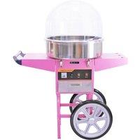 Monstershop KuKoo Candy Floss Machine with Cart & Protective Dome in Pink