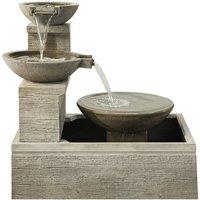 Altico Garden Products Ltd Bellagio Water Feature - L74.5 x W100 x H100 cm in Brown