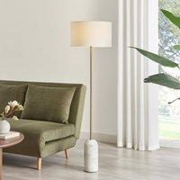 FurnitureboxUK Joceline White Marble Standing Floor Lamp