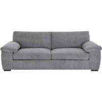 Bliss Furniture Jumbo Cord 3 Seater Sofa with Soft Cord Fabric in Grey Colour | Size: 3 Pack