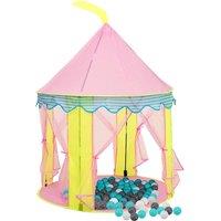 Berkfield Home Children Play Tent with 250 Balls Pink 100x100x127 cm | Size: 100 x 100 x 127 cm
