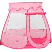 Berkfield Home Children Play Tent with 250 Balls Pink 102x102x82 cm | Size: 102 x 102 x 82 cm