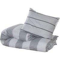 Berkfield Home Elegant Duvet Cover Set Grey 135x200 cm Cotton