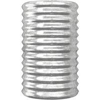 Berkfield Home Durable Garden Planter Powder-coated Steel 40x40x68 cm Silver | Size: 40 x 40 x 68 cm