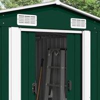Berkfield Home Garden Shed 257x392x181 cm Metal Green | Size: 257 x 392 x 181 cm