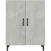 Berkfield Home Sideboard Concrete Grey 70x34x90 cm Engineered Wood | Size: 70 x 34 x 90 cm