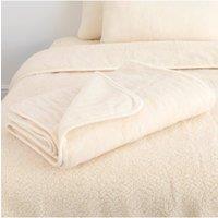 Native Natural Merino Wool Blanket - 220x200 Natural | Size: Double
