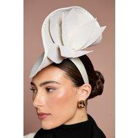 Coast Women's Lisa Tan Felt Fascinator With Floral Detail in Ivory