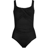 Lands' End Women's Carmela Slender Swimsuit in Black | Size: 14