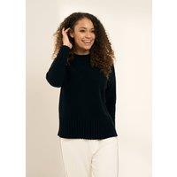 Truly Women's Funnel Neck Jumper in Black | Size: Medium