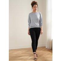 Truly Women's Lurex Stripe Jumper in Grey | Size: Medium