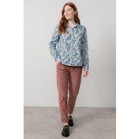 Lily & Me Women's Brookend Stretch Jumbo Cord Tapered Leg Trousers in Dusty Pink | Size: 20