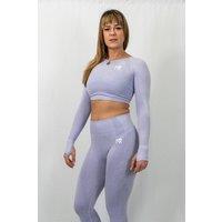 Animus Women's Active Seamless Crop Top Set in Lilac | Size: Small