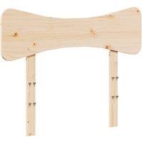 Berkfield Home Headboard 100 cm Solid Wood Pine in Natural