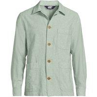 Lands' End Men's Linen/Cotton Shirt Jacket in Green | Size: Medium