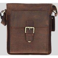 Ashwood Leather Men's Classic Leather Side Bag in Brown