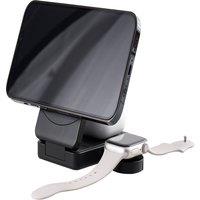 Living and Home 15W Foldable 3-in-1 Wireless Charger in Black