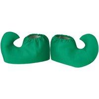 tectake Elf Pointed Boot Covers, Green | Size: Medium