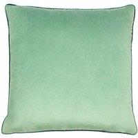 Furn Meridian Velvet Piped Cushion in Mint | Size: 55 cm x 55 cm