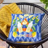 Furn Limoncello UV Water Resistant Outdoor Cushion in Cobalt | Size: 43 cm x 43 cm