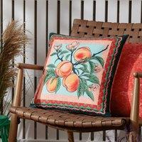 Furn Anemone Peaches Printed Outdoor Cushion | Size: 45 cm x 45 cm